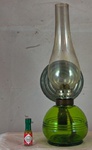 Tisch- und Wandlampe mit Glastank - Reflektor - kurzer Halter - vorne