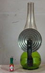 Tisch- und Wandlampe mit Glastank - Reflektor - kurzer Halter - hinten
